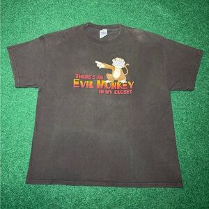 Family Guy Evil Monkey In My Closet Large Fox Adult Swim Cartoon T Shirt